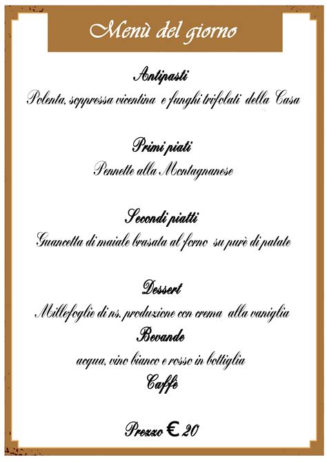 Menù .